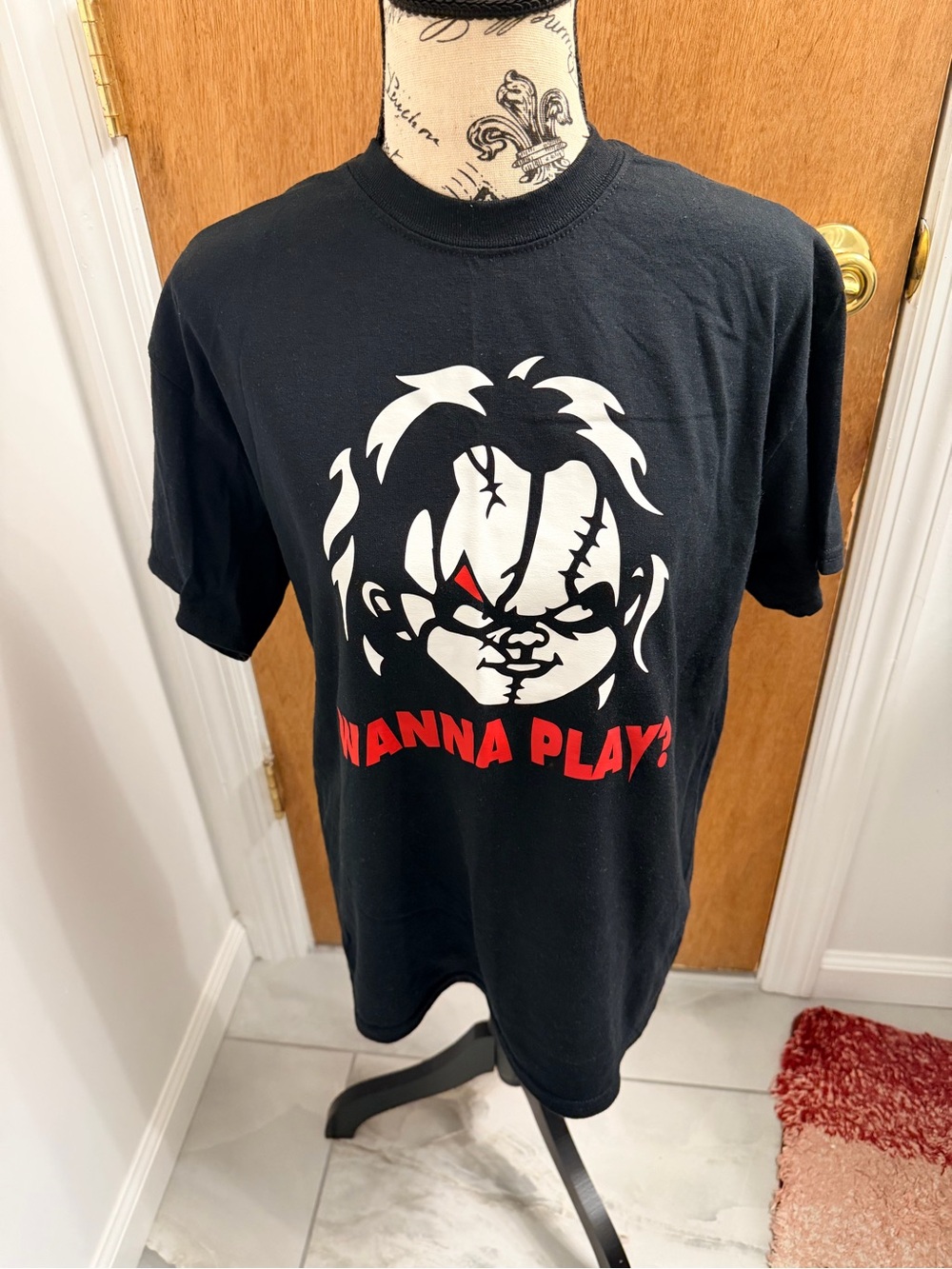 Chucky “Wanna Play” T Shirt. 
Size medium
